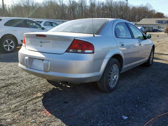 1C3EL46X94N184909 - 2004 CHRYSLER SEBRING LX SILVER photo 4