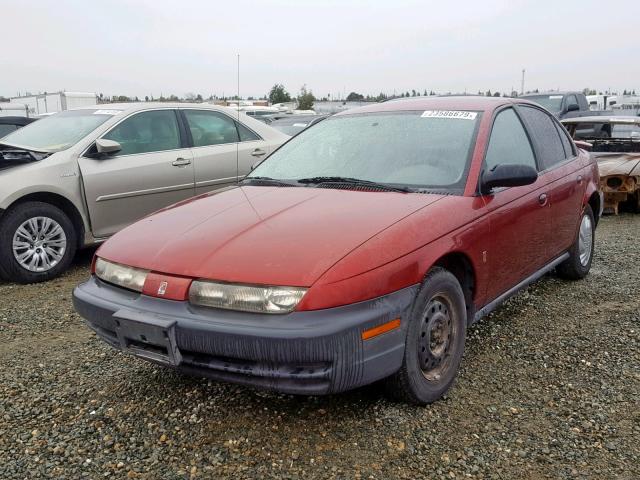 1G8ZH5286WZ121856 - 1998 SATURN SL1 MAROON photo 2