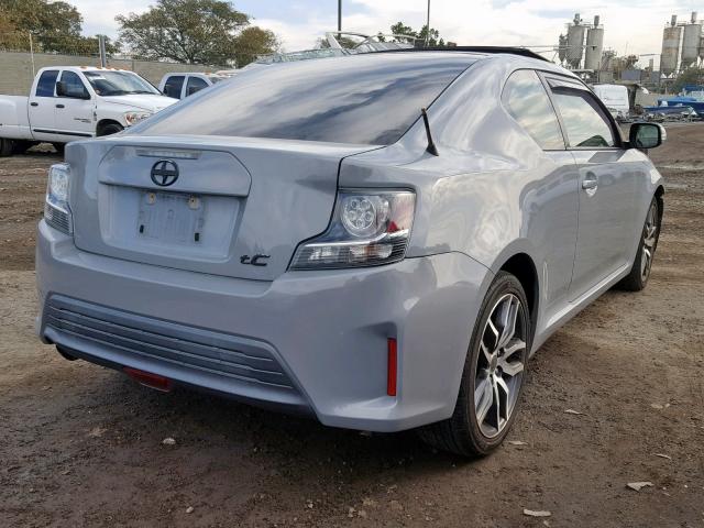 JTKJF5C76E3075390 - 2014 TOYOTA SCION TC GRAY photo 4
