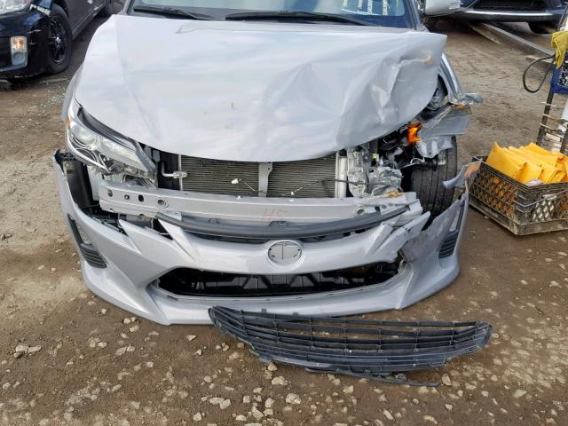 JTKJF5C76E3075390 - 2014 TOYOTA SCION TC GRAY photo 7