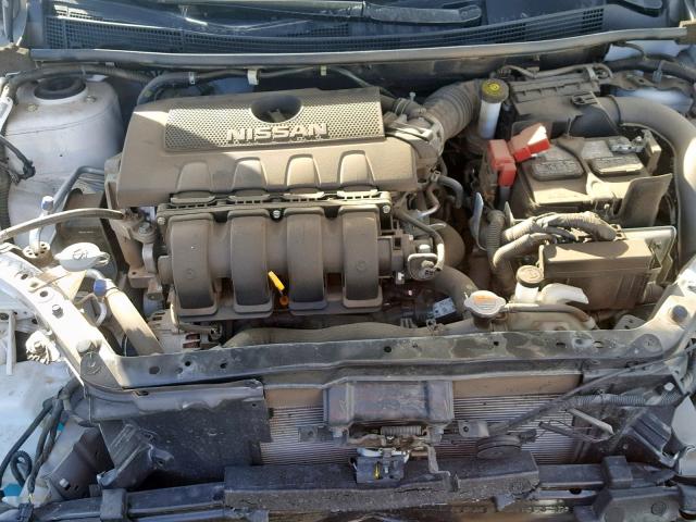 3N1AB7APXHL636736 - 2017 NISSAN SENTRA S WHITE photo 7