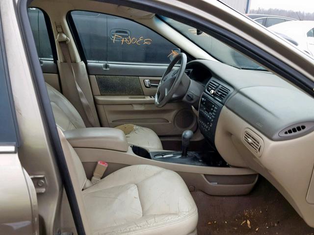 1FAHP59SX2G165313 - 2002 FORD TAURUS SEL GOLD photo 5