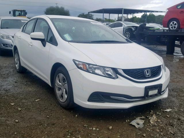 19XFB2F53FE701702 - 2015 HONDA CIVIC LX WHITE photo 1