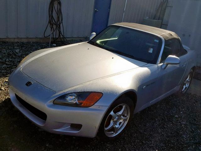 JHMAP11452T005265 - 2002 HONDA S2000 SILVER photo 2