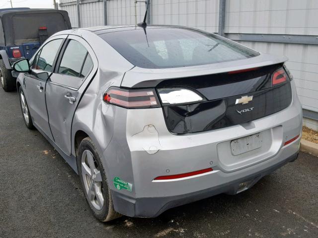 1G1RH6E43CU127295 - 2012 CHEVROLET VOLT SILVER photo 3