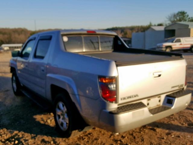 2HJYK16558H508540 - 2008 HONDA RIDGELINE SILVER photo 3