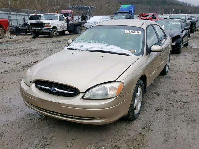 1FAFP55U4YA120636 - 2000 FORD TAURUS SES GOLD photo 2