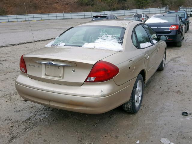 1FAFP55U4YA120636 - 2000 FORD TAURUS SES GOLD photo 4