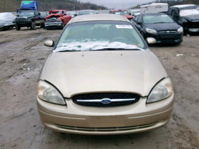 1FAFP55U4YA120636 - 2000 FORD TAURUS SES GOLD photo 9