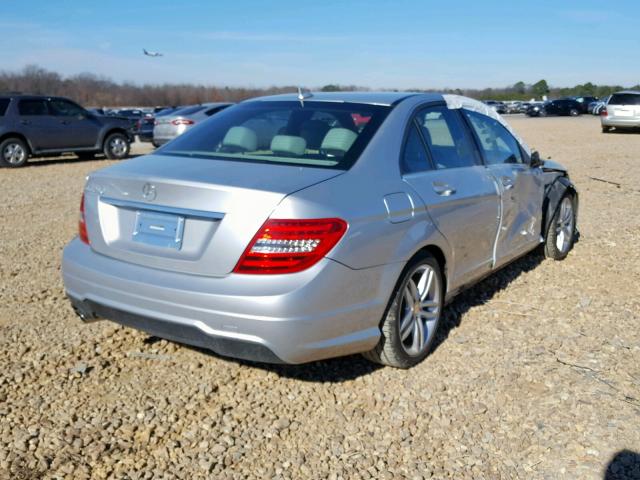 WDDGF4HB0DR289866 - 2013 MERCEDES-BENZ C 250 SILVER photo 4