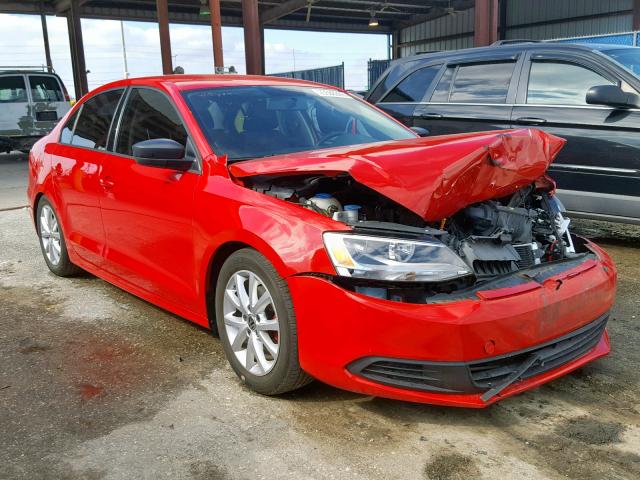 3VW1K7AJ6CM388476 - 2012 VOLKSWAGEN JETTA BASE RED photo 1