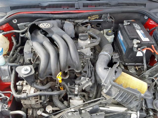 3VW1K7AJ6CM388476 - 2012 VOLKSWAGEN JETTA BASE RED photo 7