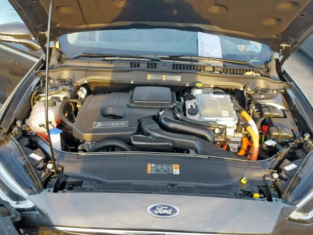 3FA6P0LU5JR270840 - 2018 FORD FUSION SE GRAY photo 7