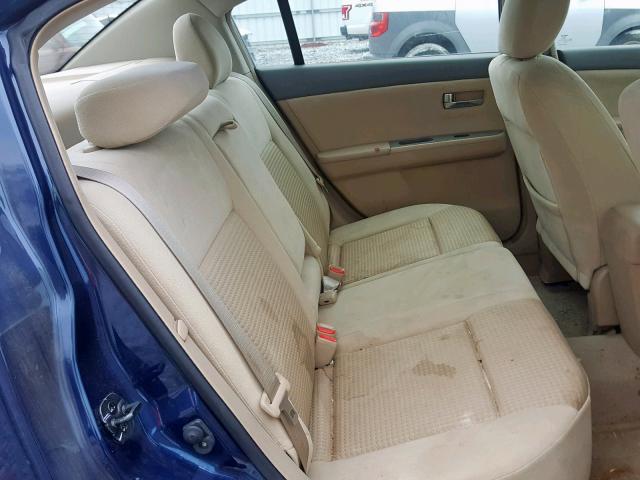 3N1AB61E38L728201 - 2008 NISSAN SENTRA 2.0 BLUE photo 6