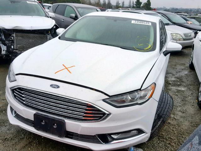 3FA6P0G76HR343759 - 2017 FORD FUSION S WHITE photo 2