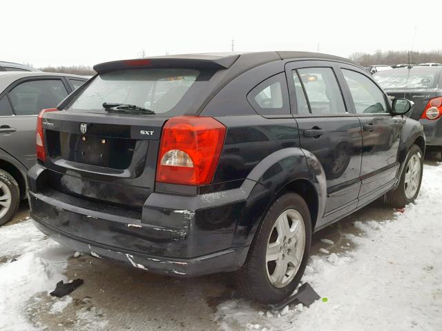 1B3HB48B37D559749 - 2007 DODGE CALIBER SX BLACK photo 4