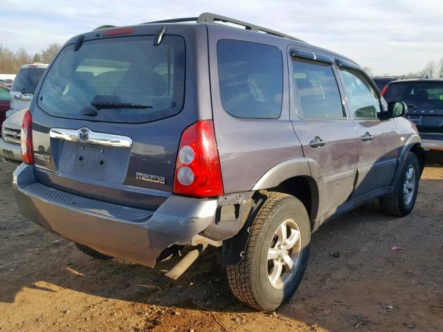 4F2CZ94176KM24332 - 2006 MAZDA TRIBUTE S GRAY photo 4