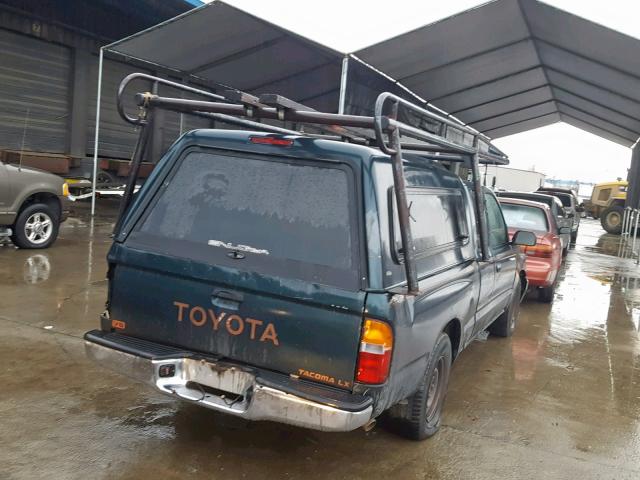 4TAVN52N2TZ132038 - 1996 TOYOTA TACOMA XTR GREEN photo 4