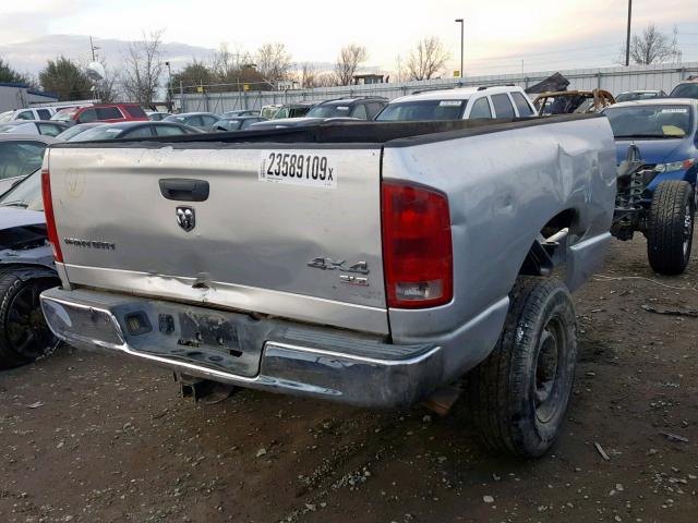 3D7KS28C45G732363 - 2005 DODGE RAM 2500 S SILVER photo 4