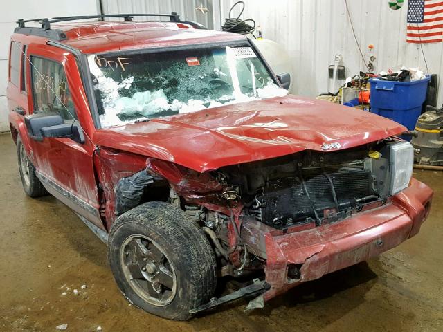 1J8HG48K86C206100 - 2006 JEEP COMMANDER Tünd qırmızı foto 1