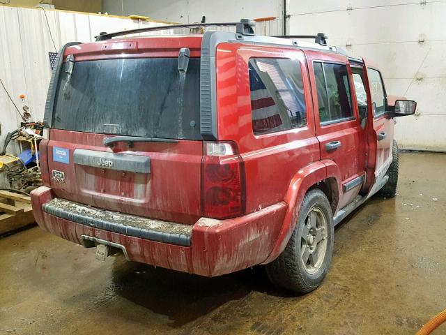 1J8HG48K86C206100 - 2006 JEEP COMMANDER Tünd qırmızı foto 4