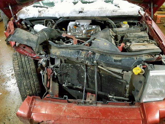 1J8HG48K86C206100 - 2006 JEEP COMMANDER Tünd qırmızı foto 7