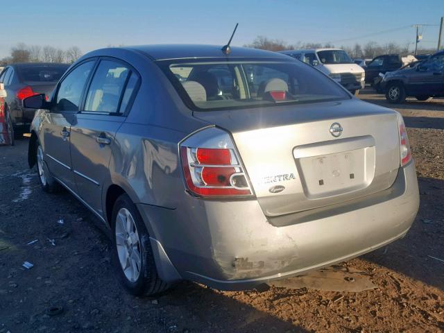 3N1AB61E18L664465 - 2008 NISSAN SENTRA 2.0 GRAY photo 3