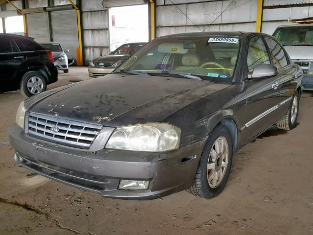 KNAGD128925148369 - 2002 KIA OPTIMA MAG BROWN photo 2