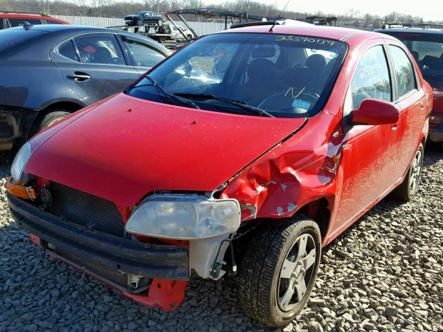 KL1TD56686B576367 - 2006 CHEVROLET AVEO BASE Qırmızı foto 2