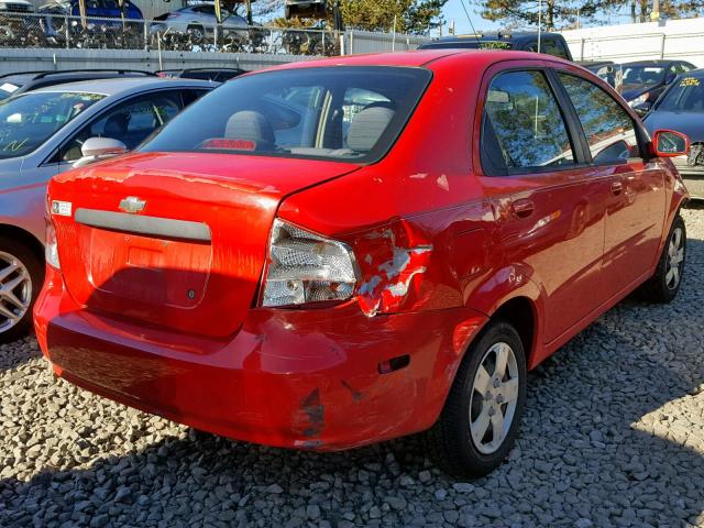 KL1TD56686B576367 - 2006 CHEVROLET AVEO BASE Qırmızı foto 4