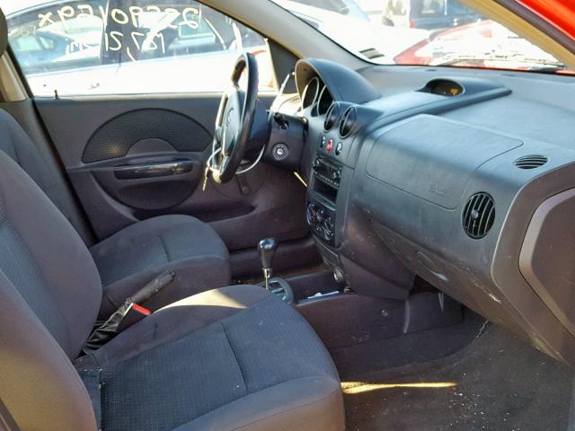KL1TD56686B576367 - 2006 CHEVROLET AVEO BASE Qırmızı foto 5