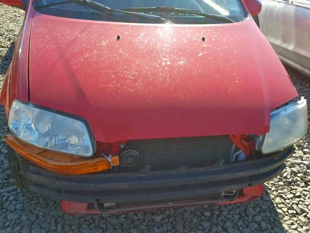 KL1TD56686B576367 - 2006 CHEVROLET AVEO BASE Qırmızı foto 7