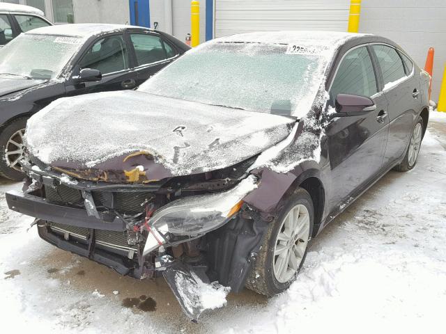 4T1BK1EB5EU120407 - 2014 TOYOTA AVALON BAS Burgund zdjęcie 2