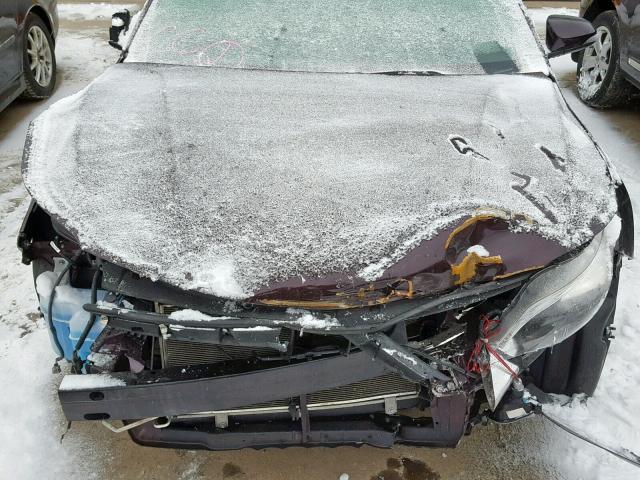 4T1BK1EB5EU120407 - 2014 TOYOTA AVALON BAS Burgund zdjęcie 7