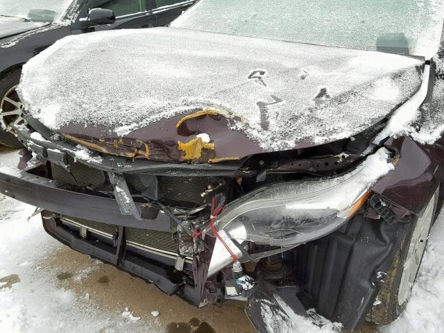 4T1BK1EB5EU120407 - 2014 TOYOTA AVALON BAS Burgund zdjęcie 9