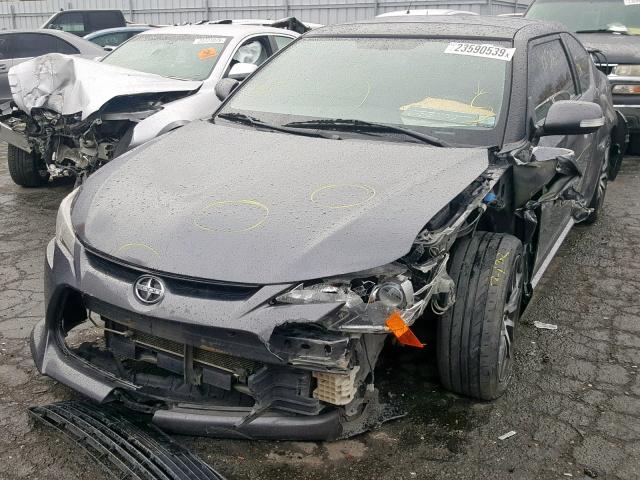 JTKJF5C70E3084151 - 2014 TOYOTA SCION TC ნაცრისფერი ფოტო 2