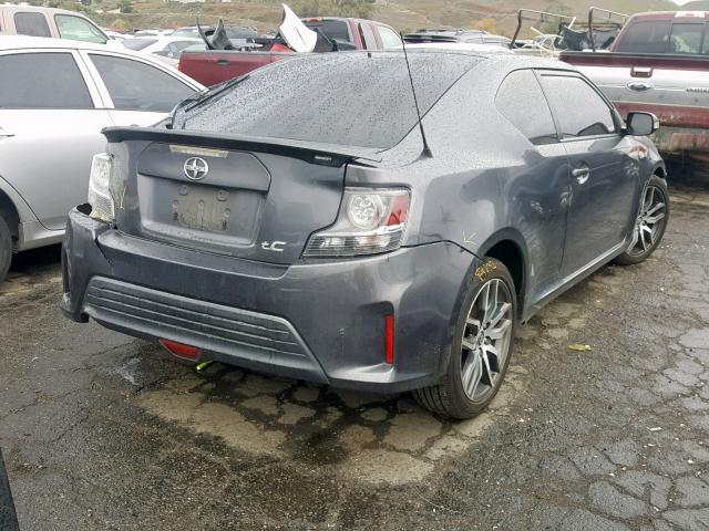 JTKJF5C70E3084151 - 2014 TOYOTA SCION TC ნაცრისფერი ფოტო 4