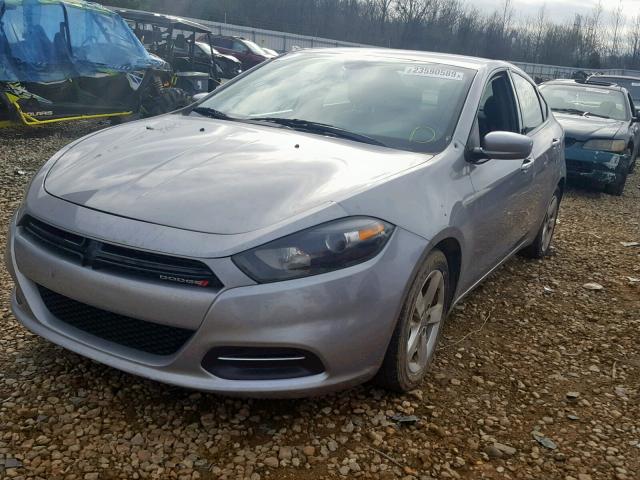 1C3CDFBA5GD652596 - 2016 DODGE DART SXT SILVER photo 2