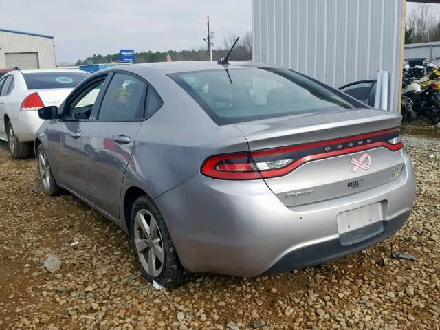 1C3CDFBA5GD652596 - 2016 DODGE DART SXT SILVER photo 3