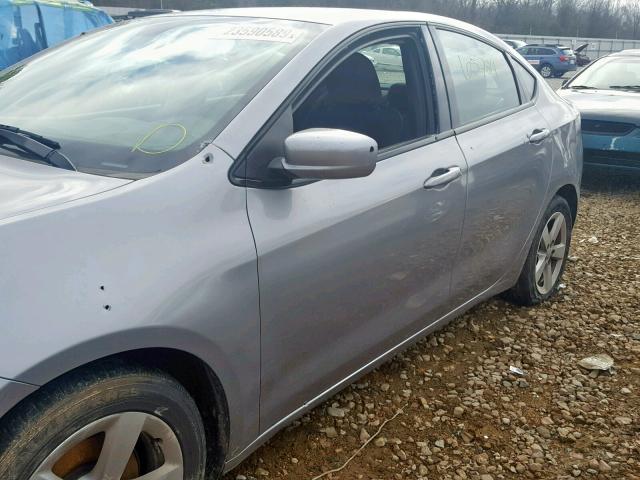 1C3CDFBA5GD652596 - 2016 DODGE DART SXT SILVER photo 9