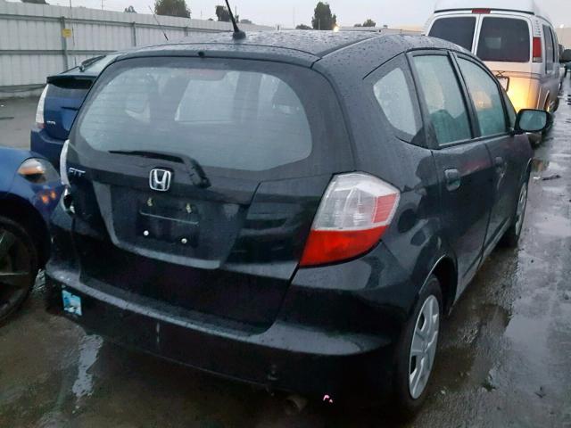 JHMGE8H39DC020182 - 2013 HONDA FIT BLACK photo 4