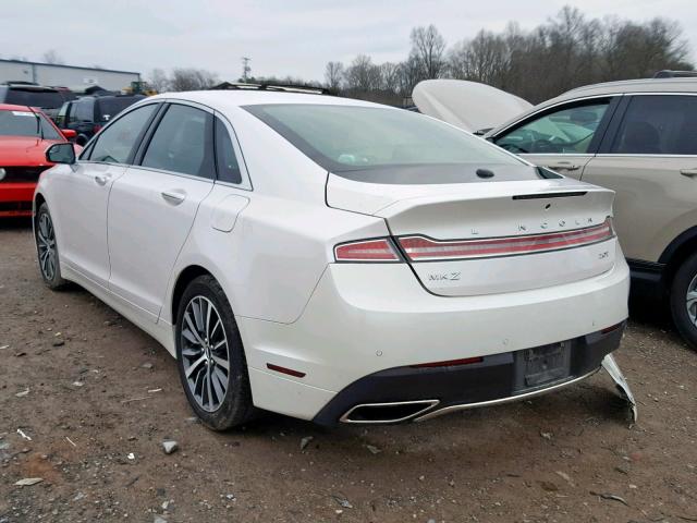 3LN6L5A95HR654012 - 2017 LINCOLN MKZ PREMIE WHITE photo 3