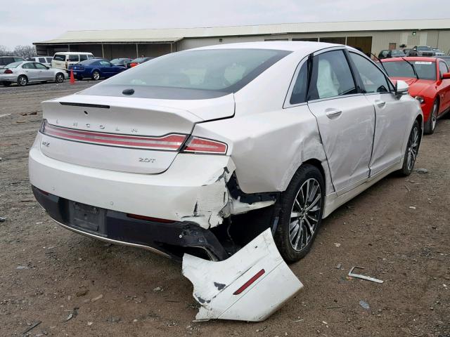 3LN6L5A95HR654012 - 2017 LINCOLN MKZ PREMIE WHITE photo 4