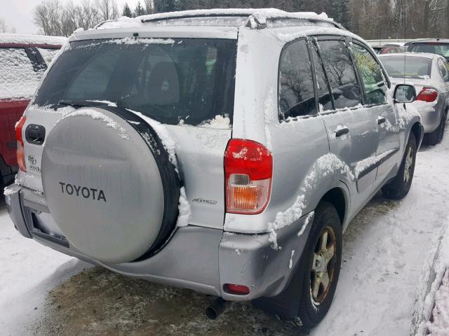 JTEHH20V930250954 - 2003 TOYOTA RAV4 SILVER photo 4