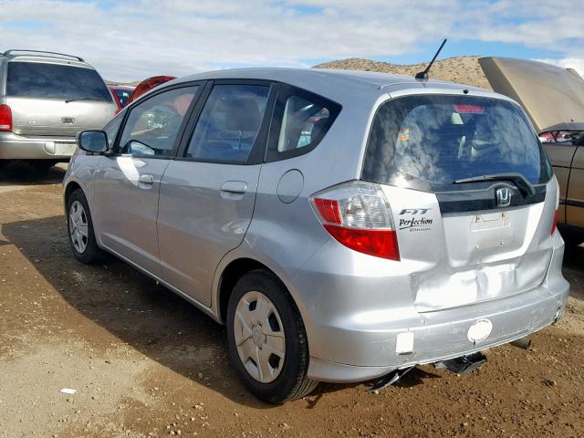 JHMGE8G3XDC048400 - 2013 HONDA FIT SILVER photo 3