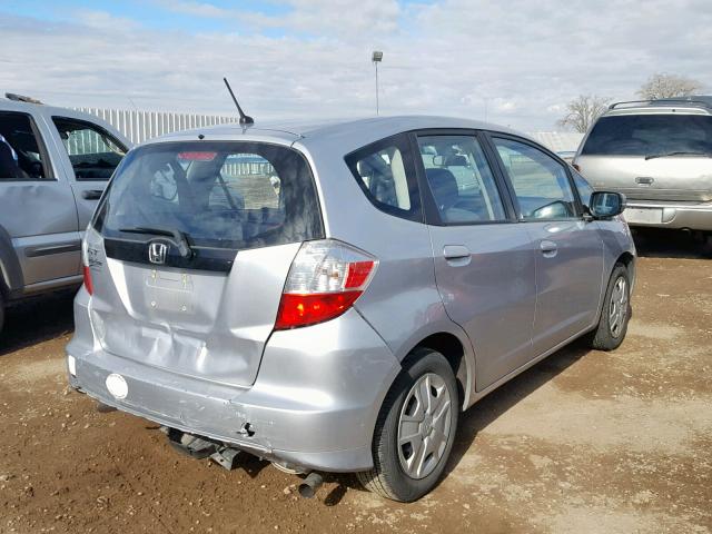 JHMGE8G3XDC048400 - 2013 HONDA FIT SILVER photo 4