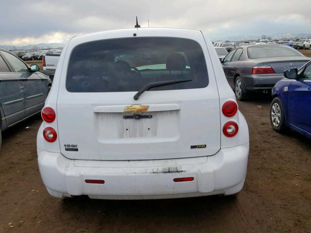 3GCCA85B19S553202 - 2009 CHEVROLET HHR PANEL WHITE photo 6