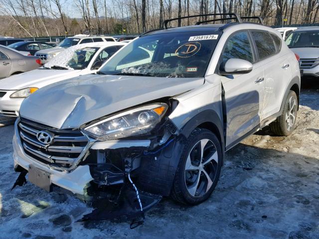 KM8J3CA28GU262344 - 2016 HYUNDAI TUCSON LIM GRAY photo 2