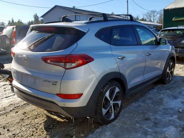 KM8J3CA28GU262344 - 2016 HYUNDAI TUCSON LIM GRAY photo 4