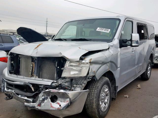 5BZAF0AA5GN853310 - 2016 NISSAN NV 3500 SILVER photo 2